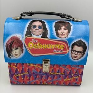 Vintage The Ozzy Osbourne Family Show Tin Dome Lunch Box Purse Tote Collectible